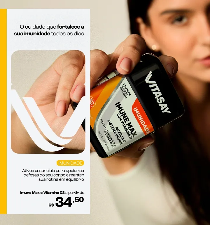 Suplementos Imunidade Vitasay a partir de R$34,50