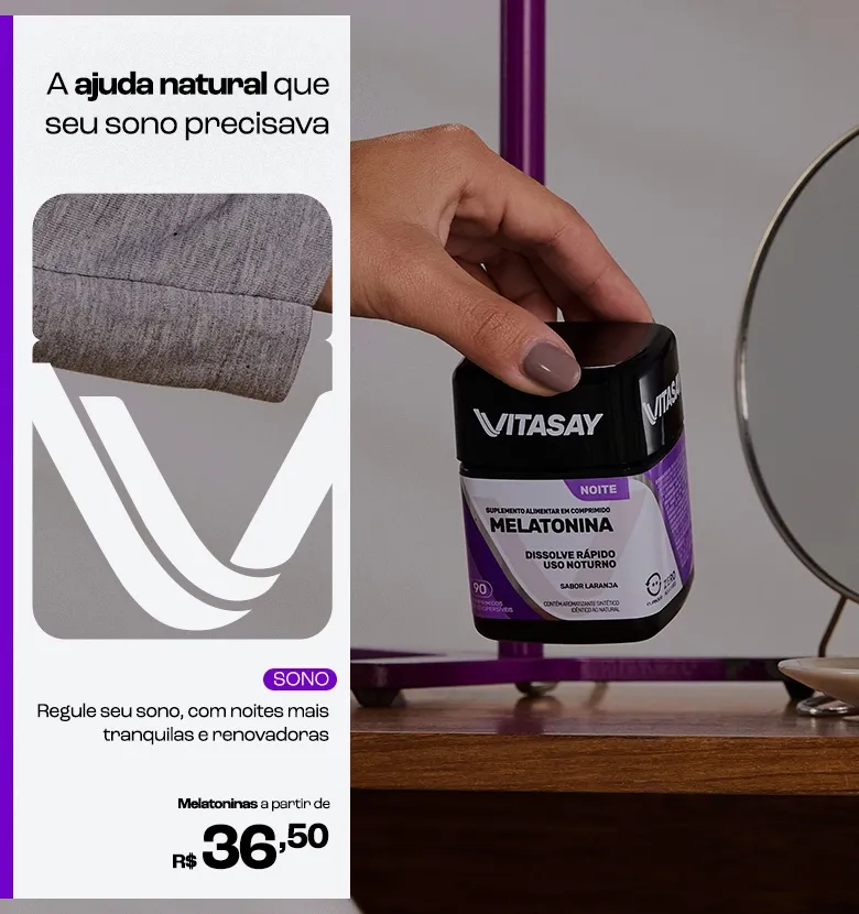 Melatoninas Vitasay a partir de R$36,50