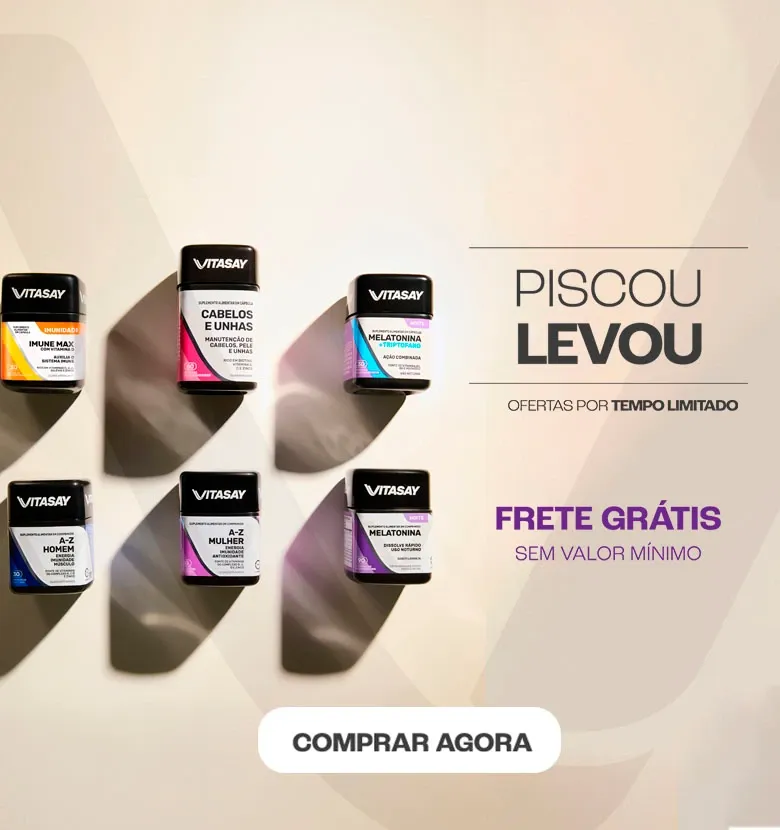 Promoção de Frete Grátis Site Todo Vitasay