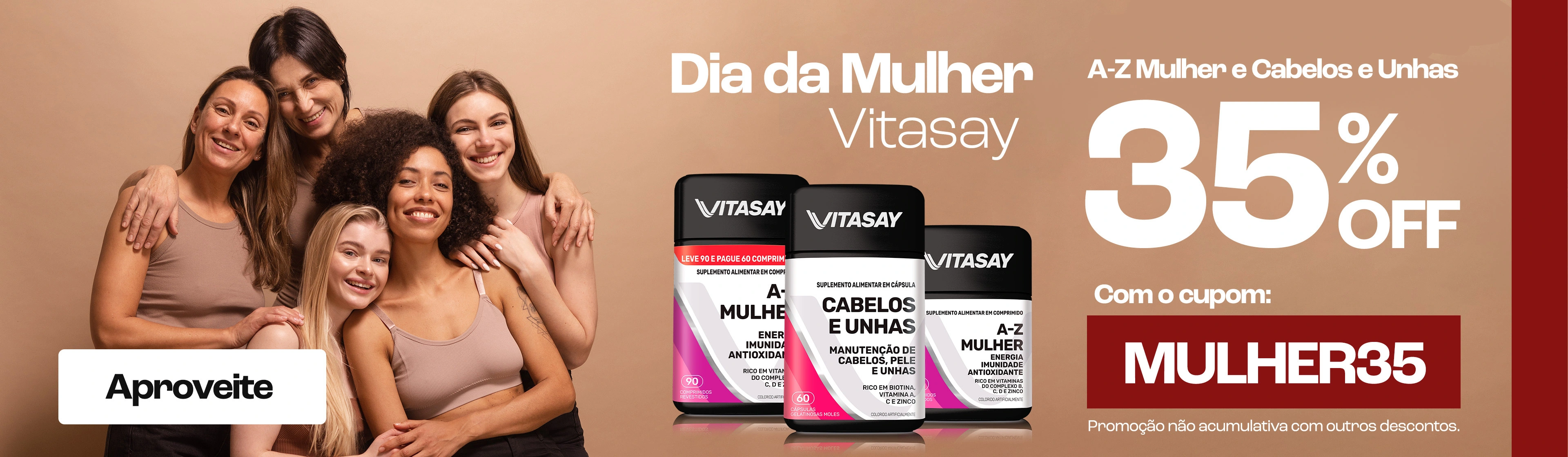 Promoção Dia da Mulher de Vitasay